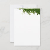 Hanging Ivy Greenery Wedding RSVP Karte (Rückseite)