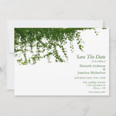 Hanging Ivy Greenery Wedding Save The Date (Vorderseite)