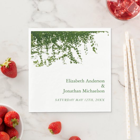 Hanging Ivy Greenery Wedding Serviette (Beispiel)