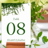 Hanging Ivy Greenery Wedding Tischnummer
