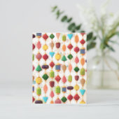 Hanging Jewels Beaded Vorhang Postkarte (Stehend Vorderseite)