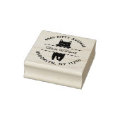 Hanging Kitten Cartoon Cat Lovers Rücksendeadresse Gummistempel (Stempel)