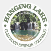 Hanging Lake Runder Aufkleber (Vorderseite)
