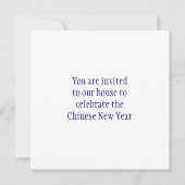 Hanging Lanterns - Blau Einladung (Rückseite)