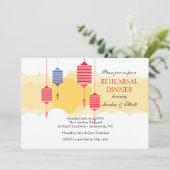 Hanging Lanterns Einladung (Stehend Vorderseite)