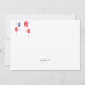 Hanging Lanterns Einladung (Rückseite)