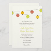 Hanging Lanterns Hochzeit Einladung (Vorne/Hinten)