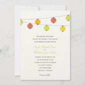 Hanging Lanterns Hochzeit Einladung (Vorderseite)