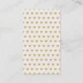 Hanging Liebe Herz Kleine Sweetheart Baby Dusche Begleitkarte (Rückseite)