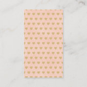 Hanging Liebe Herz Kleine Sweetheart Baby Dusche Begleitkarte (Rückseite)