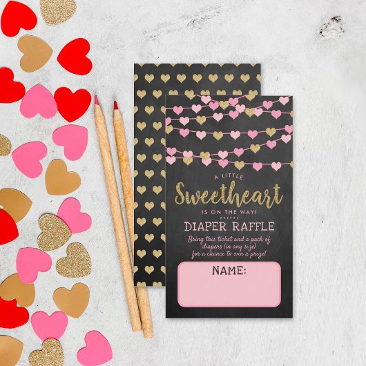 Hanging Liebe Herz Kleine Sweetheart Baby Dusche Begleitkarte