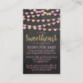 Hanging Liebe Herz Kleine Sweetheart Baby Dusche Begleitkarte (Vorderseite)
