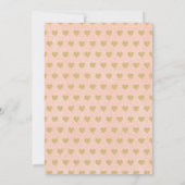 Hanging Liebe Herz Kleine Sweetheart Baby Dusche Einladung (Rückseite)