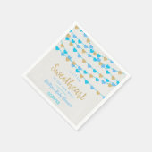 Hanging Liebe Herz Kleine Sweetheart Baby Dusche Serviette (Ecke)