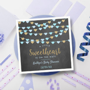Hanging Liebe Herz Kleine Sweetheart Baby Dusche Serviette