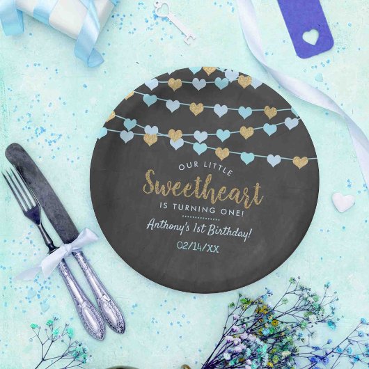 Hanging Liebe Herz Little Sweetheart Geburtstag Pappteller