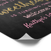 Hanging Liebe Herzlich Willkommen bei Sweetheart G Poster (Ecke)