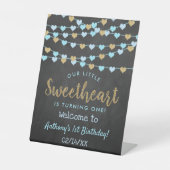 Hanging Liebe Herzlich Willkommen bei Sweetheart G Sockelschild (Vorderseite)