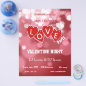 Hanging Liebe Sticker Hearts Valentines Party Flye Flyer (Einzeln)