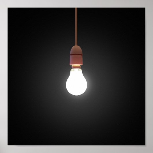 Hanging Lightbulb Poster (Vorne)