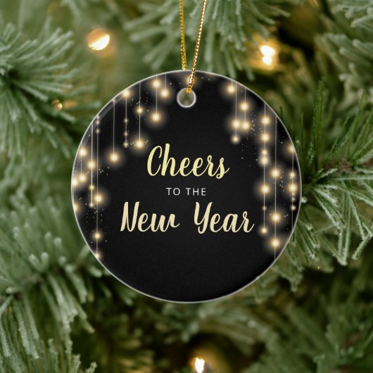 Hanging Lights Silvester Urlaub Keramik Ornament (Baum)