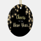 Hanging Lights Silvester Urlaub Keramik Ornament (Rechts)