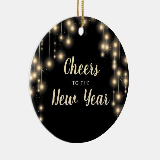 Hanging Lights Silvester Urlaub Keramik Ornament (Rechts)