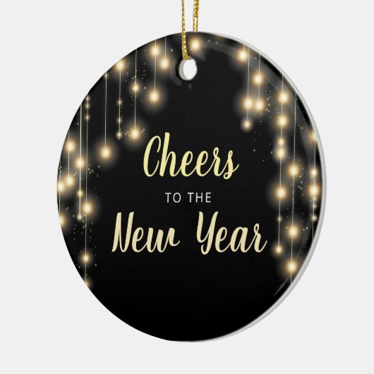 Hanging Lights Silvester Urlaub Keramik Ornament (Links)