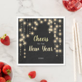 Hanging Lights Silvester Urlaub Serviette (Beispiel)