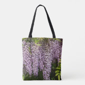 Hanging Lila Wisteria Floral Tasche (Rückseite)