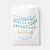 Hanging Love Hearts Little Sweetheart Birthday Geschenktütchen (Vorderseite)