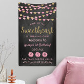 Hanging Love Hearts Sweetheart Birthday Welcome Banner