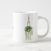 Hanging Macrame Plant Holder Boho Mug Jumbo-Tasse (Rechts)