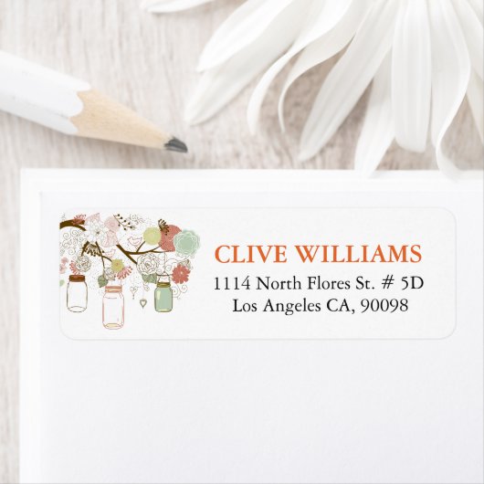 Hanging Mason Jar Blumenbaum Zweig (Insitu)