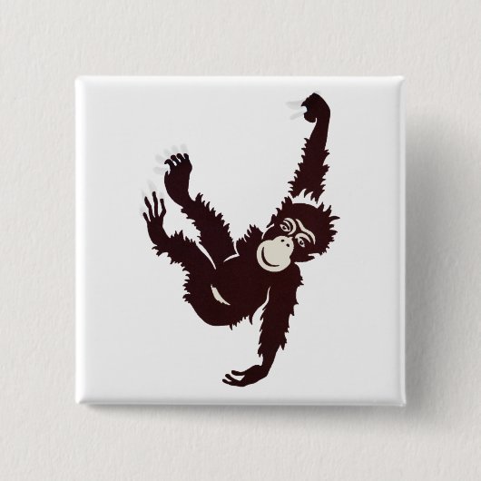 Hanging Monkey Button (Vorderseite)