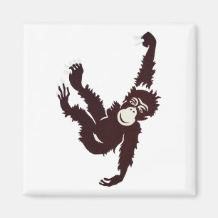 Hanging Monkey Magnet