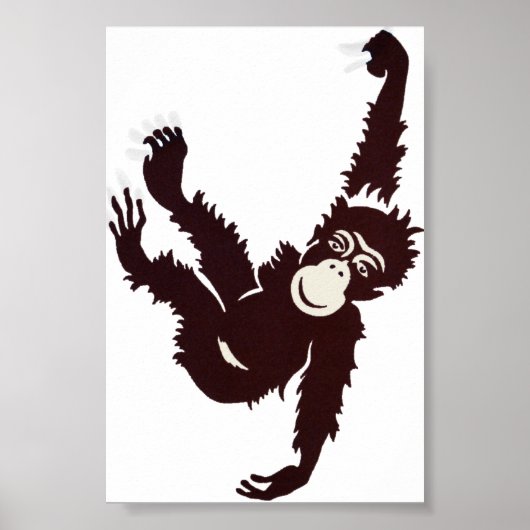 Hanging Monkey Poster (Vorne)