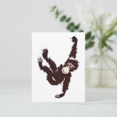 Hanging Monkey Postkarte (Stehend Vorderseite)