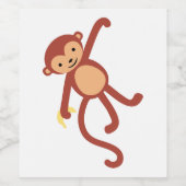 Hanging Monkey Weinetikett (Einzelnes Label)