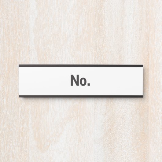 Hanging Name Plate: No. Türschild (Vorderseite )