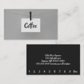 Hanging Note Word jenseits der Kaffee-Lochkarte Treuekarte (Vorne/Hinten)