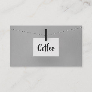 Hanging Note Word jenseits der Kaffee-Lochkarte Treuekarte