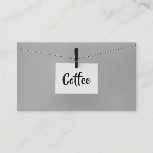 Hanging Note Word jenseits der Kaffee-Lochkarte Treuekarte (Vorderseite)
