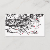 Hanging Origami Paper Crane Asian Wedding Registry Begleitkarte (Rückseite)