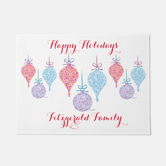 Hanging Ornaments Door Mat von Sue Weidlich Fußmatte (Vorderseite)