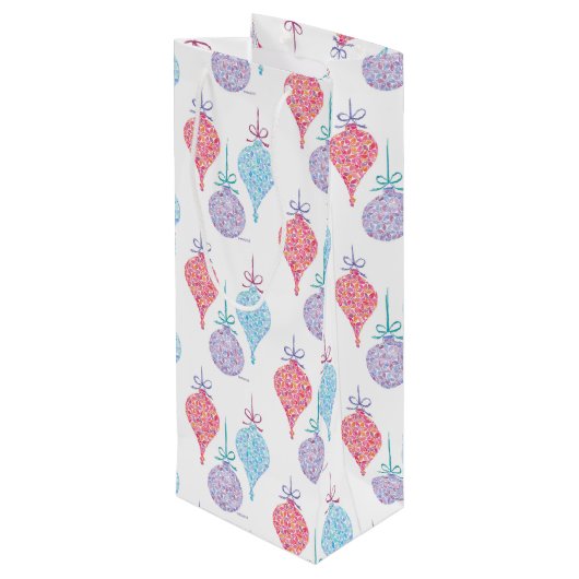 Hanging Ornaments Weinbeutel von Sue Weidlich Geschenktüte Für Weinflaschen (Rückseite Schrägansicht)