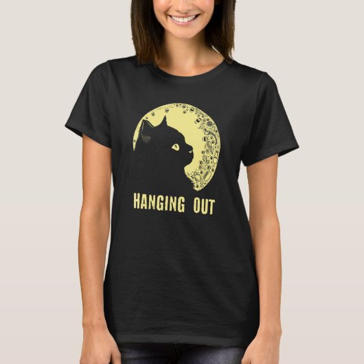Hanging Out Cat Hobby Kitten Pastime Cat Mom T-Shirt (Vorderseite)