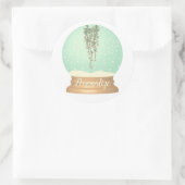 Hanging Pflanze Schneeflobe Aufkleber grün weiß (Tasche)