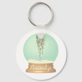 Hanging Pflanze Snowglobe Schlüsselanhänger (Vorderseite)
