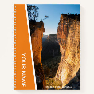 Hanging Rock Blue Mountains Australien Orange Notizblock